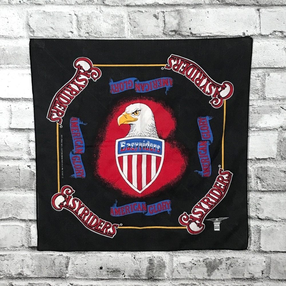 Vintage Easyriders Motorcycle Bandana Eagle Made In USA